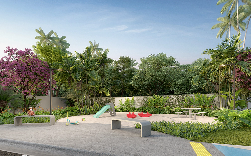 Apê térreo com 2 quartos