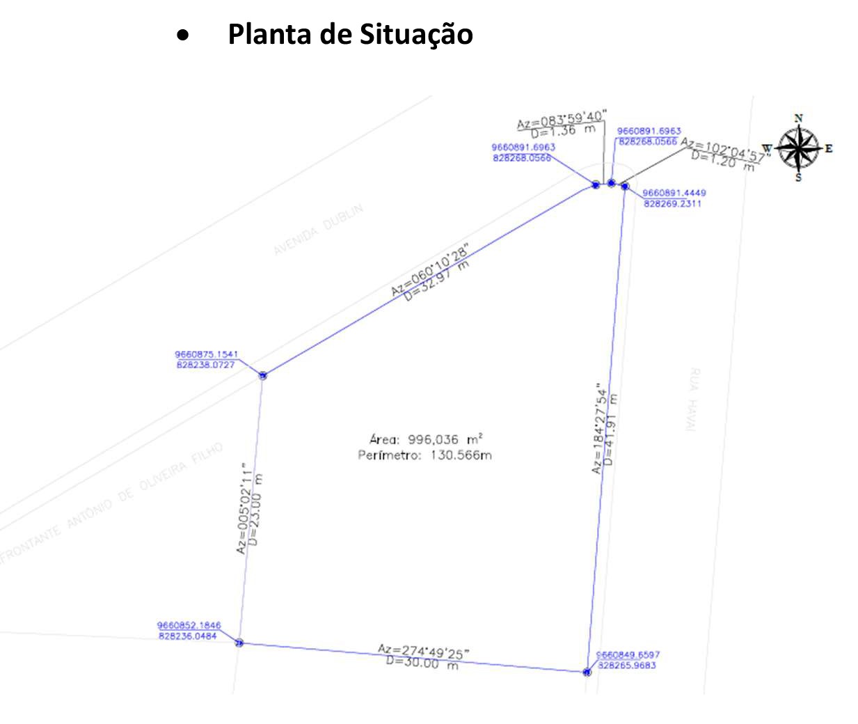 Terreno Comercial de Esquina na Av. Dublin com 1.027m²